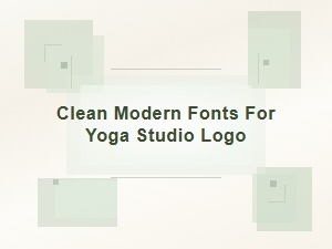 Sans-Serif Serenity for Yoga Studio Logos